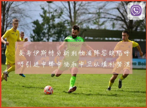 麦考伊斯特分析利物浦阵容缺陷呼吁引进中锋中场和中卫以填补努涅斯空缺